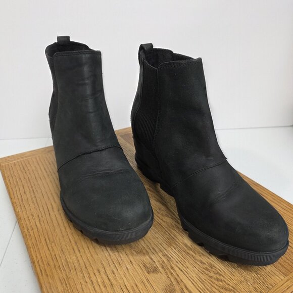 Sorel Boots Womens Size 9.5 Joan of Arctic Wedge II Chelsea Waterproof 1808551 - Picture 1 of 10